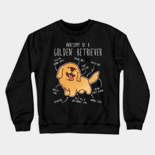 Golden Retriever Anatomy Crewneck Sweatshirt